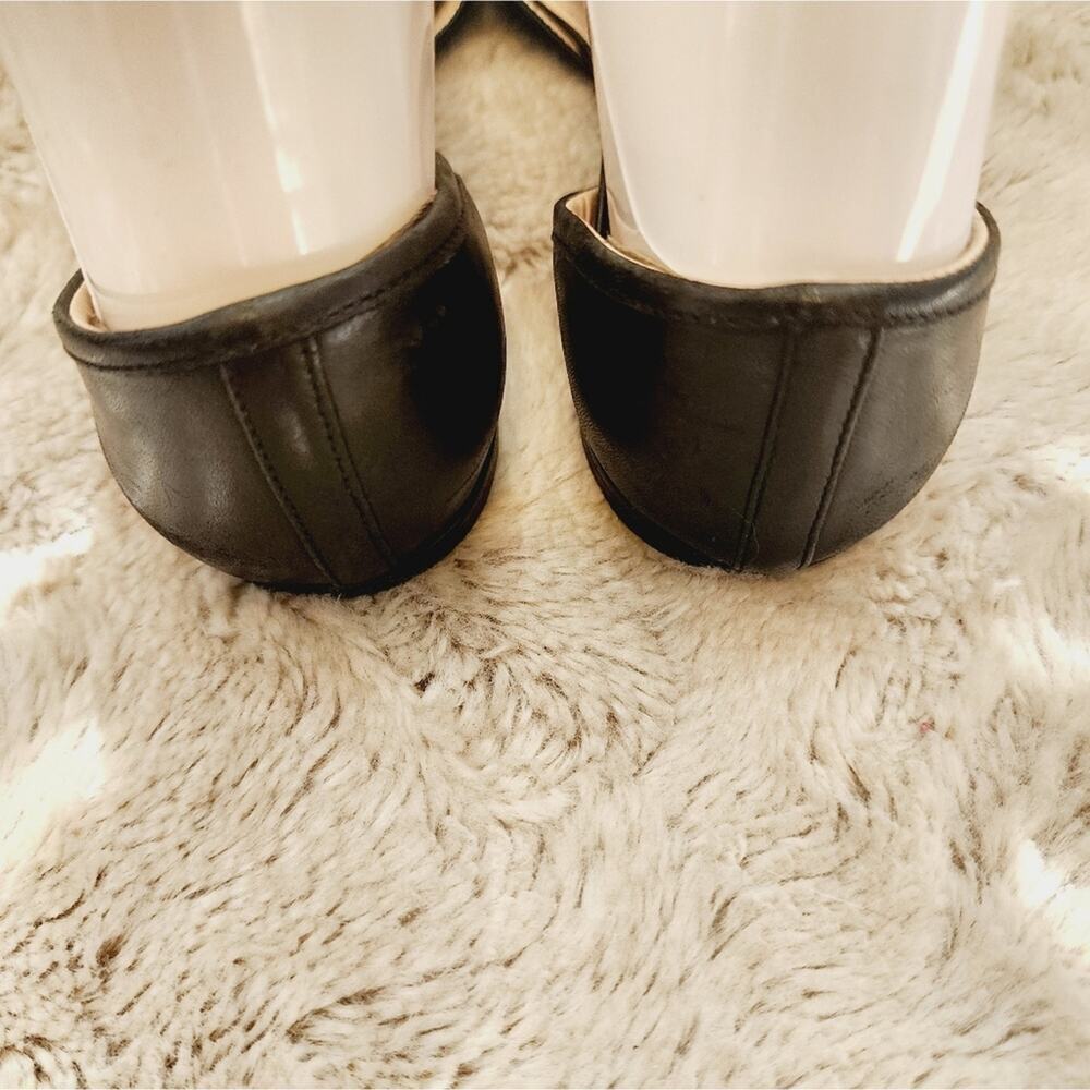 PRADA BLACK PEEP TOE FLAT SANDAL SIZE 35.5 (5.5) - Picture 4 of 9